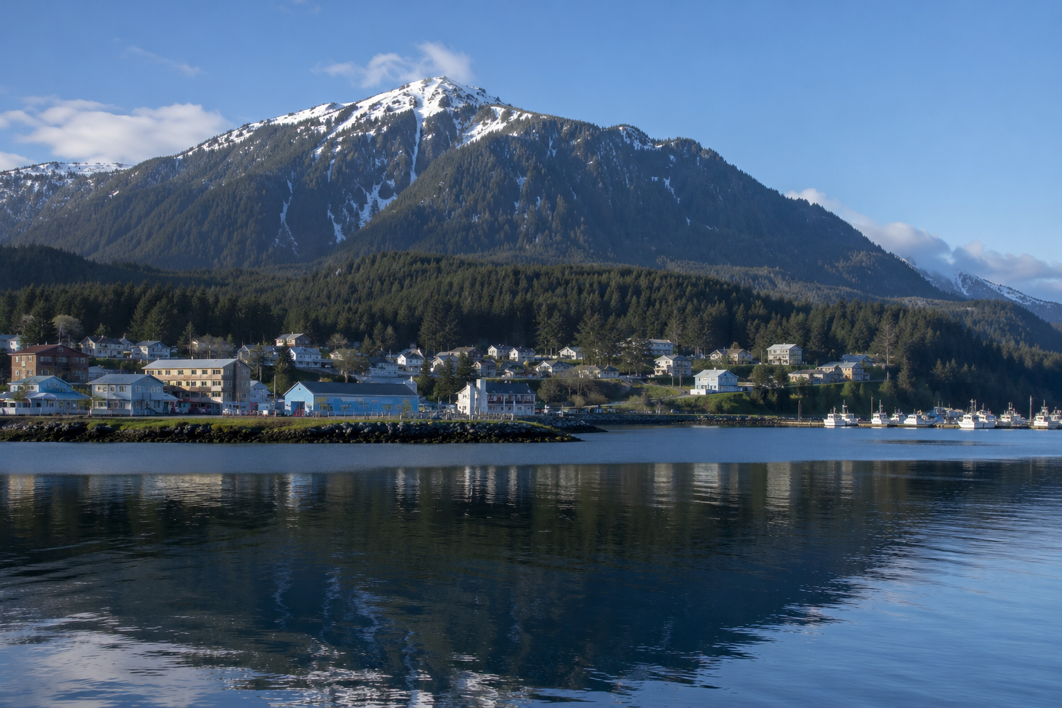 Sitka, Alaska coastal fishing community on Baranof Island