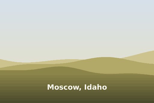 Rolling Palouse hills near Moscow, Idaho